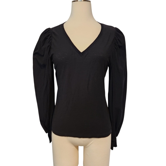 EUC NATION LTD TABITHA FULL SLEEVE V- NECK BLACK SZ S - Picture 2 of 13